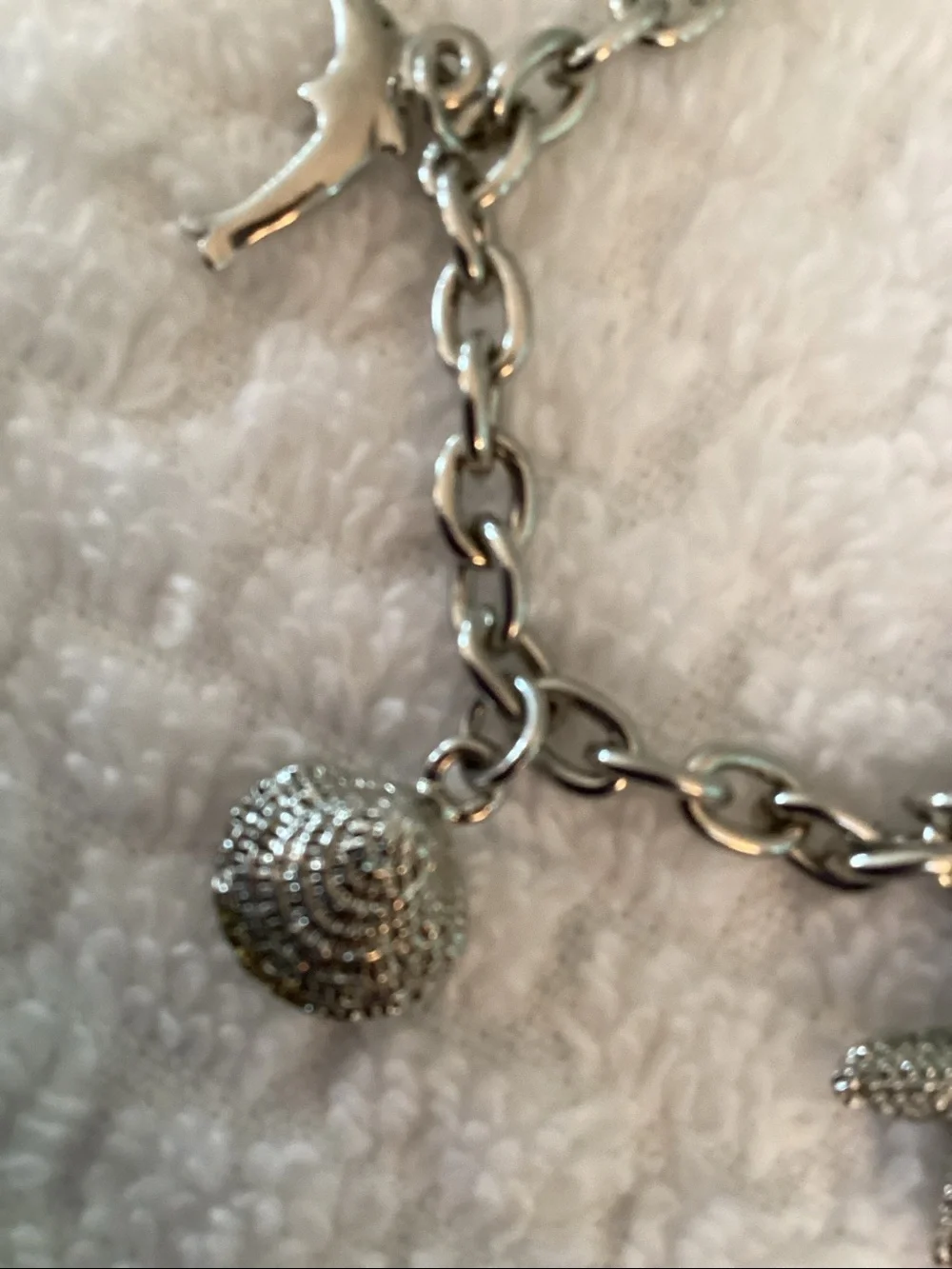 Silver Nautical Ocean Themed Charm Bracelet